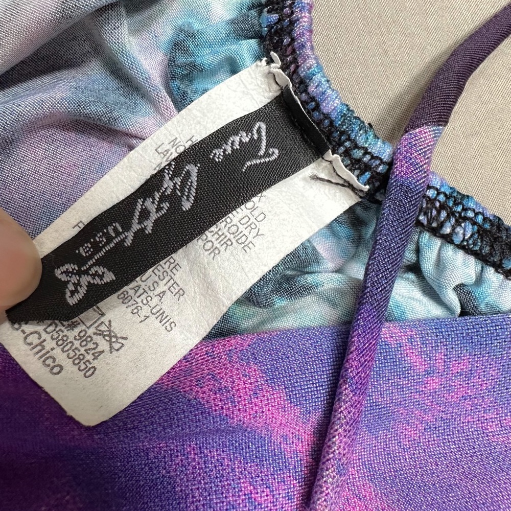 PSYCHEDELIC MOD purple swirl minidress, S. - Picture 7 of 7